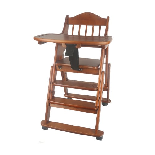 كرسي اطفال خشب مع طاولة وكفرات