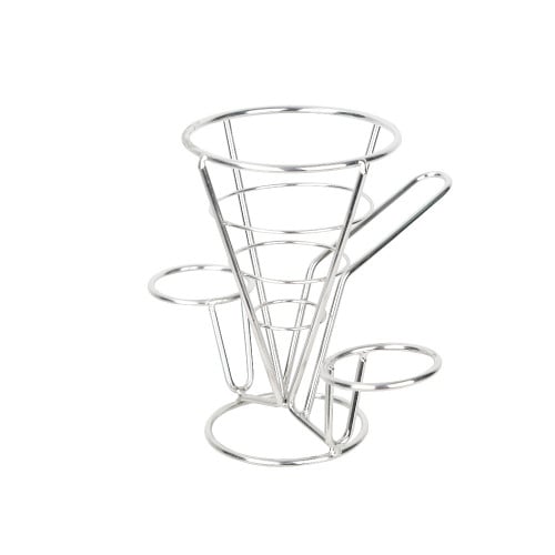 حامل بطاطس استيل + خانتين للصوص