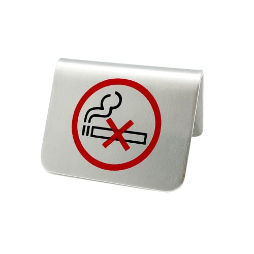 علامة ممنوع التدخين طاولة استيل