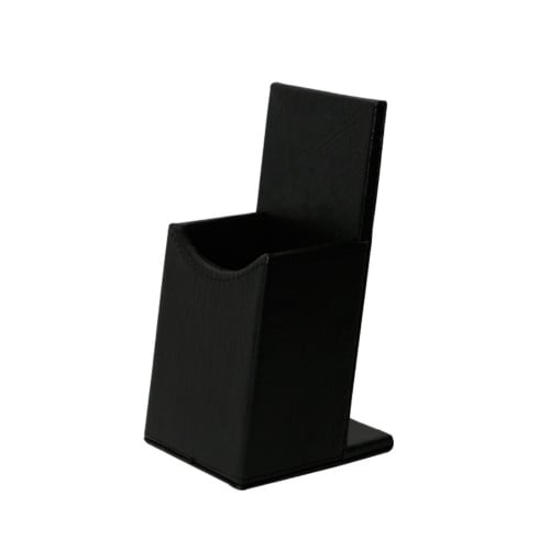 حامل جهاز التحكم جلد اسود 12*8 سم