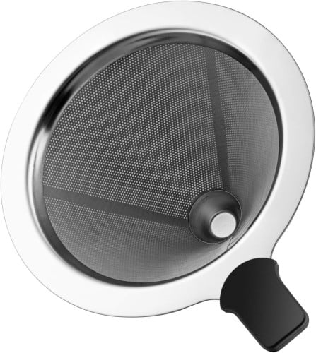 قمع فلتر قهوة استيل 10.2 سم  ×6.8 سم