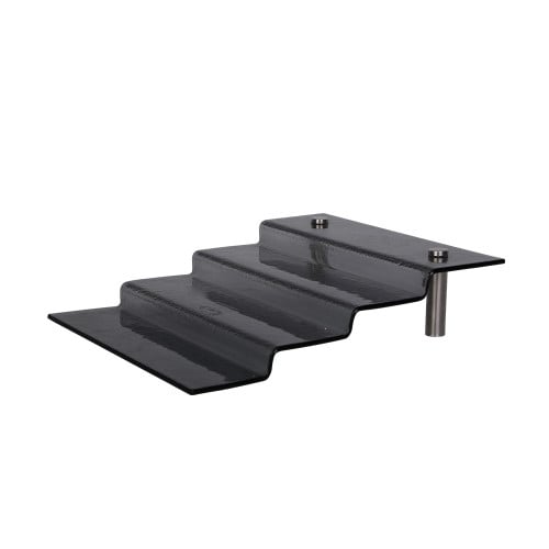 ستاند زجاجي اسود 4 درجات 34*30 سم