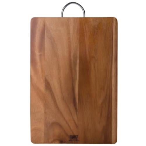 لوح تقطيع خشب تايلندي مستطيل يد استيل