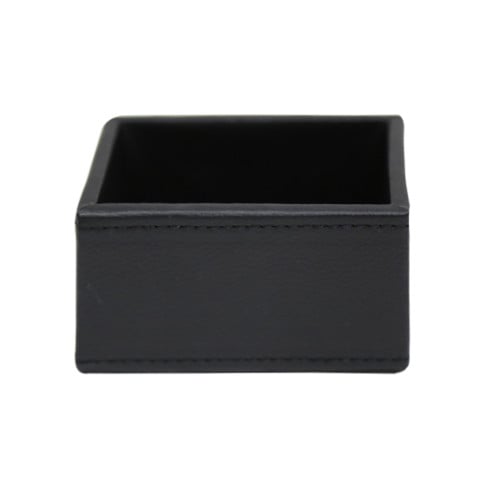 سكرية جلد اسود 9*7*5 سم