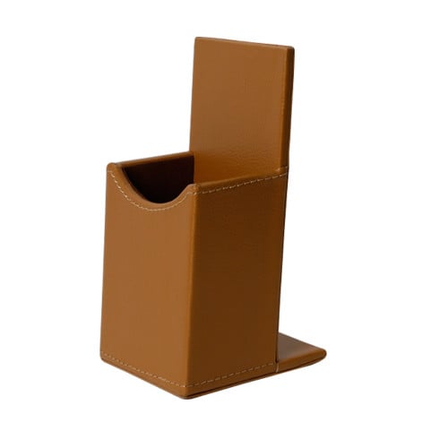 حامل جهاز التحكم جلد بني 8*12 سم