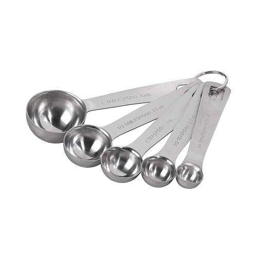 طقم ملاعق قياس استيل 5 حبه