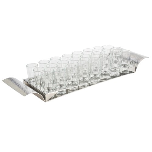 قاعدة استيل حلا مع 24 كاسة