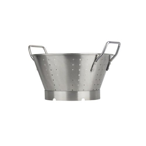 صفاية طعام استيل دائرية مع مقابض