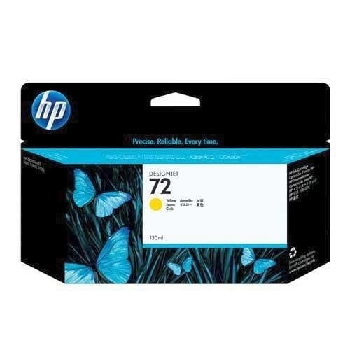 حبر طابعة اصلي اصفر‌ ‌‌HP 72 130-ml Yellow DesignJ...