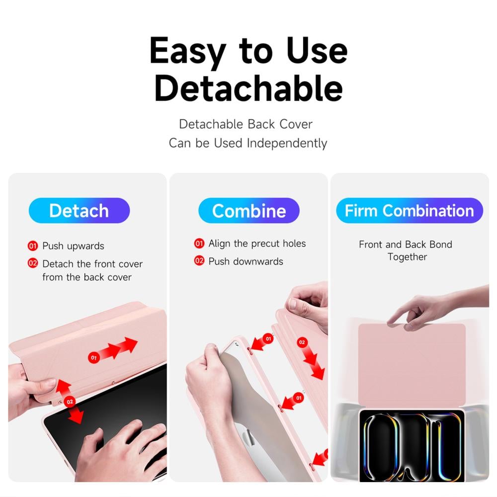 duxducis Magi Series Case for iPad Pro 11 2024 With Apple Pencil Holde