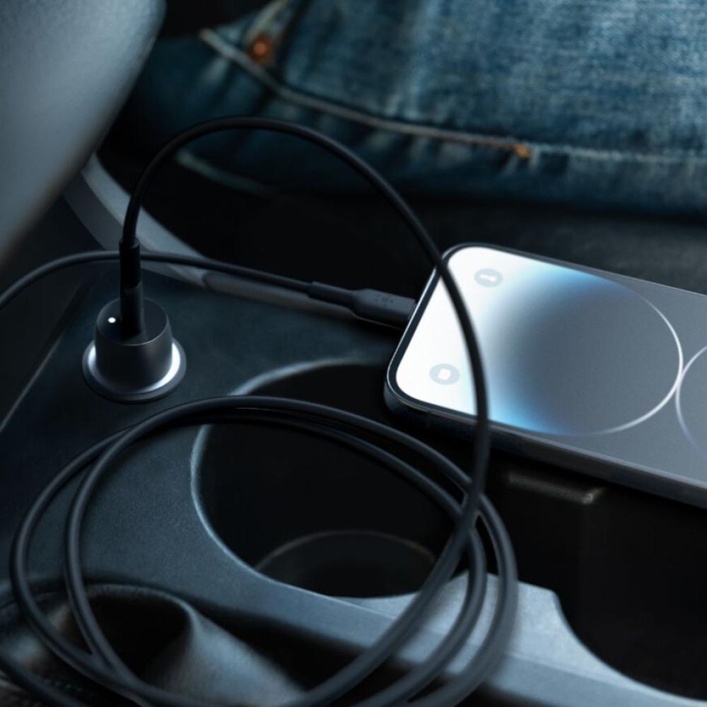 Belkin BoostCharge 30W USB-C Car Charger USB-C to Lightning cable
