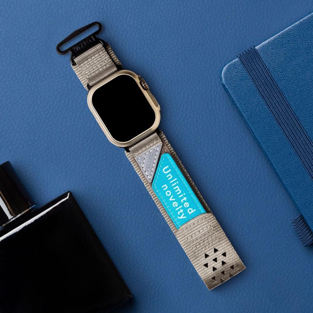 باند لساعة ابل قماش مقاس 42/44/45/49 - رمادي من FECUND