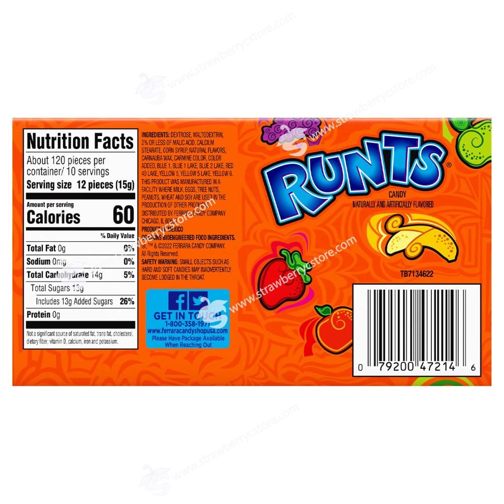 حلاوة رانتس الامريكية بالفواكه 141.7g | Runts Candy