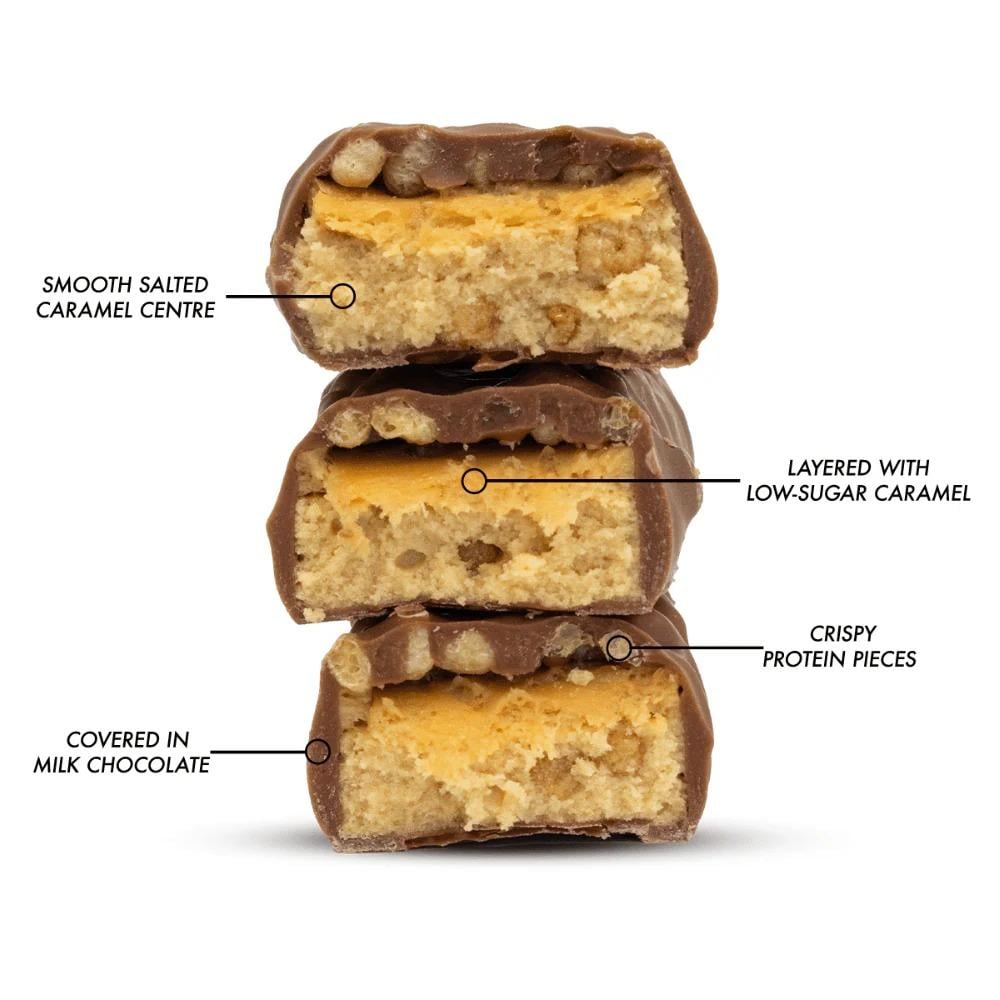 بروتين بار بنكهة الكراميل المملح 62 جم Per4m Protein Bar Salted Caramel