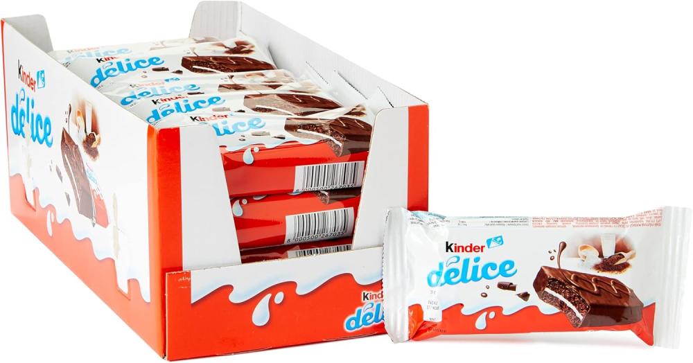كيندر (Kinder) ديليس كيك الكاكاو بحشوة الحليب 39 جم × 20 قطعة
