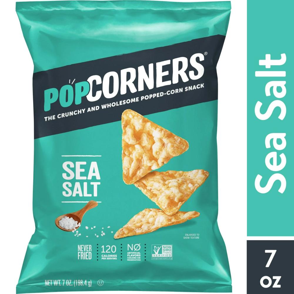 رقائق فشار PopCorners بنكهة الملح البحري – 198.4 جم