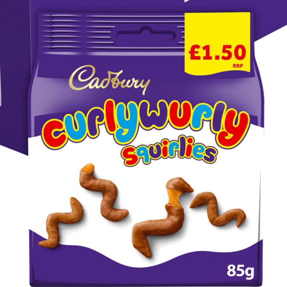 كادبوري (Cadbury) شكولاتة كيرلي ويرلي اصدار  جديد بريطاني 95 جم