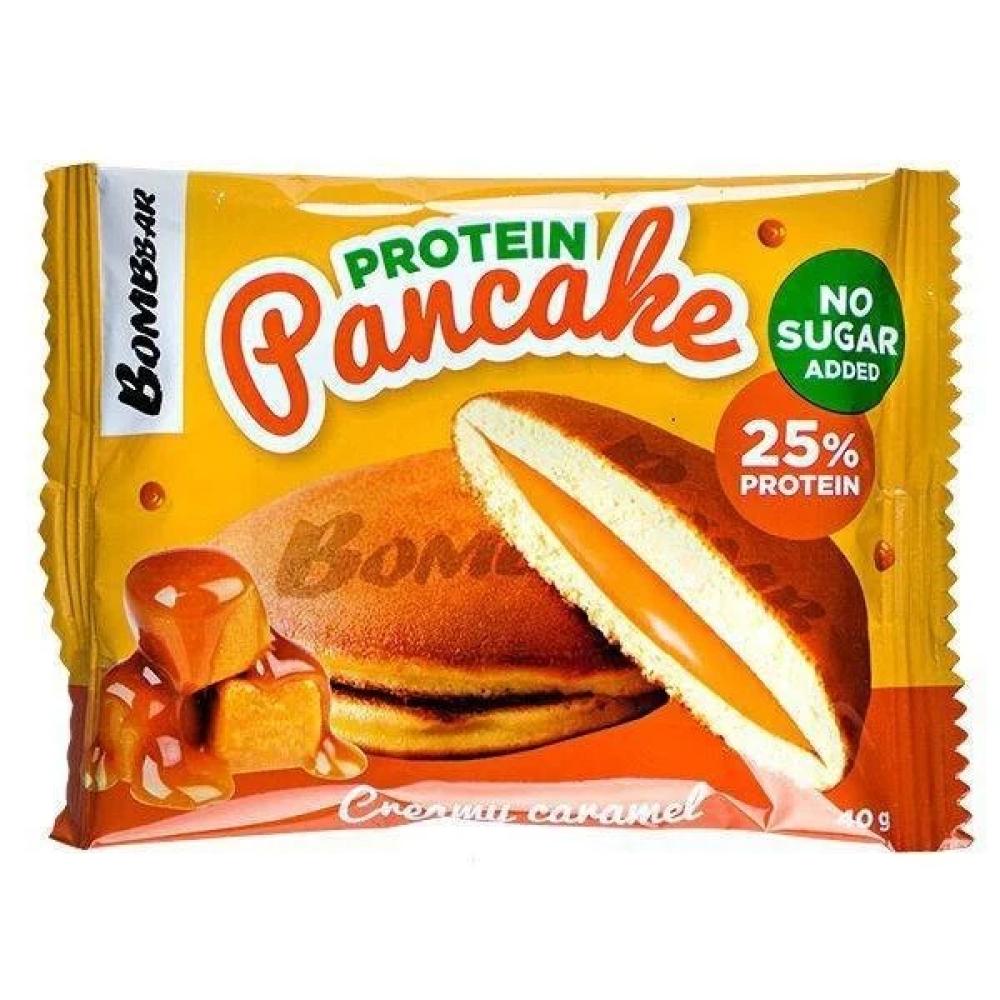 بروتين بان كيك  بومبار مع حشوة الكراميل 40 جم
