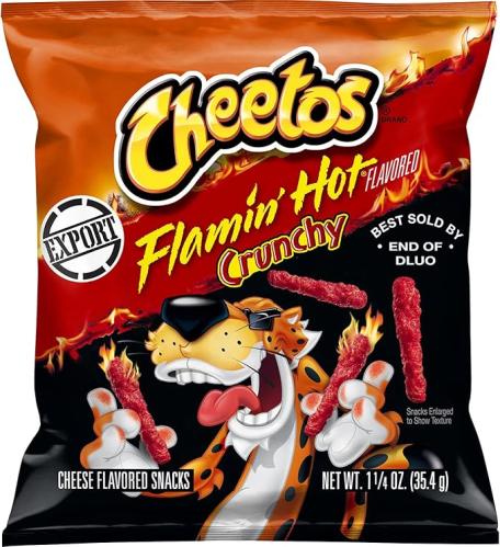 شيبس شيتوس (Cheetos) فلامين هوت حار نار امريكي 35....