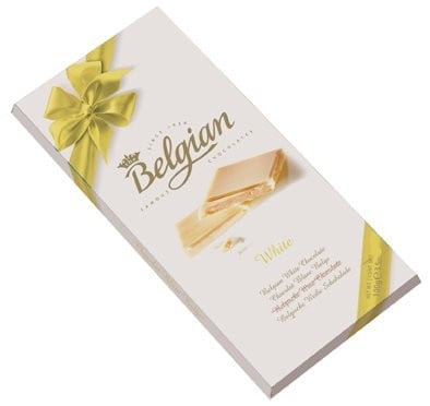 Belgian شوكولاتة بيضاء بلجيكية خالي من الجولاتين