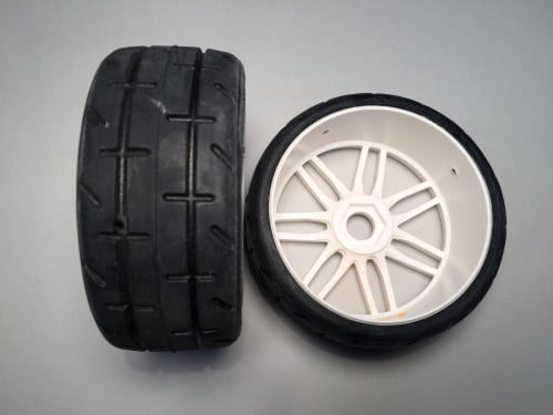 1:8 GT - T01 REVO - S1 XXSoft - Mounted on New Spoked White Wheel - 1 Pair