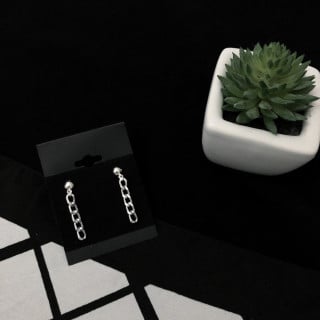 حلق فضي سيمبل | Simple silver earrings