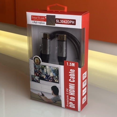 كابل DP TO HDMI من شركة SMART LINK