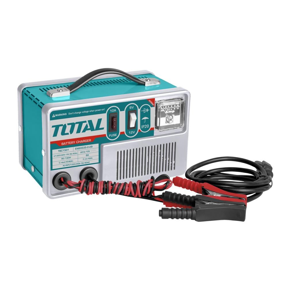 شاحن بطاريات سيارة 12-6 فولت توتال TBC1501