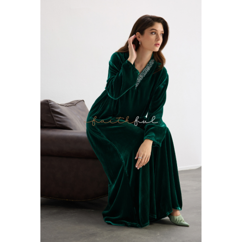 Velvet dress chest shimmer