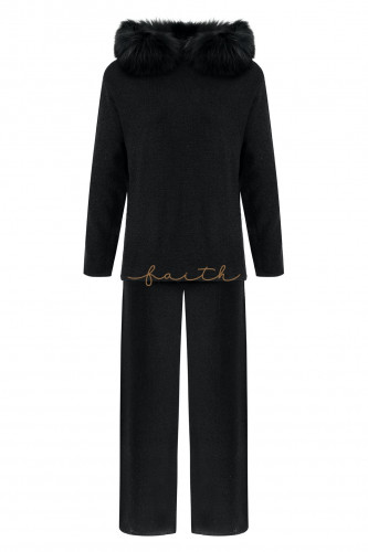 BLACK FOX AROUND HOODIE