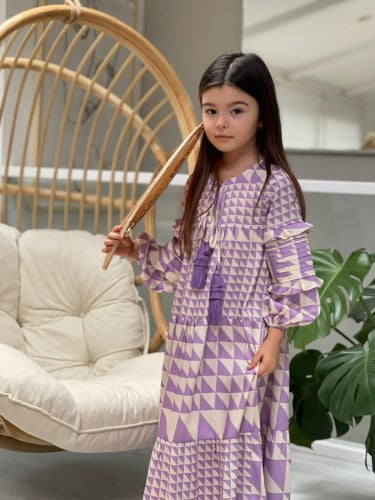 DAUGHTER DELILAH LONG DRESS PURPLE PYRAMID