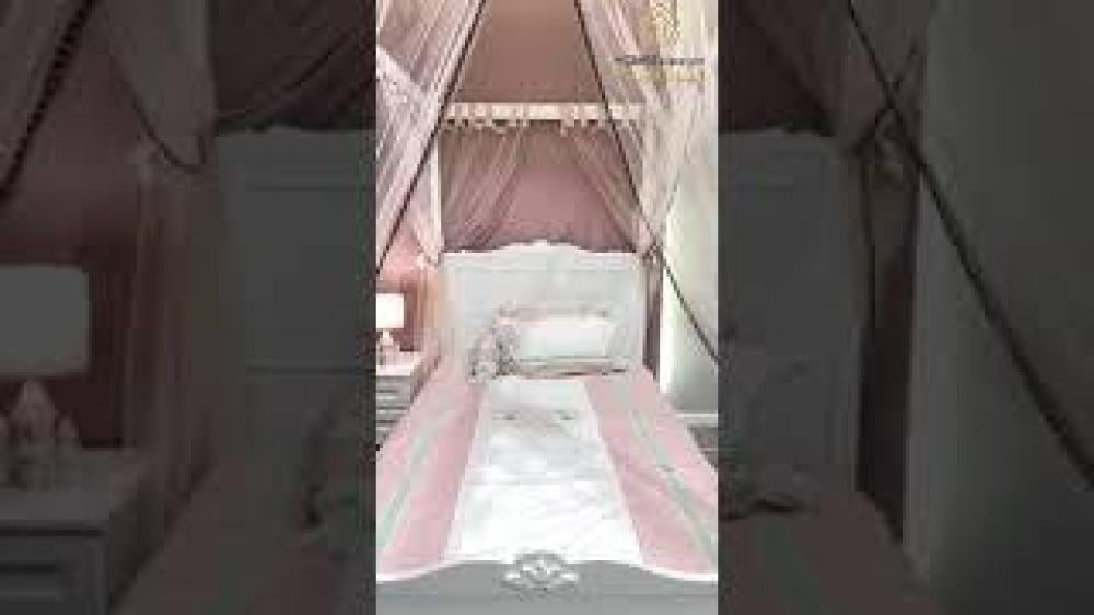 لورا الميلا سرير 120 سم بالمظلة