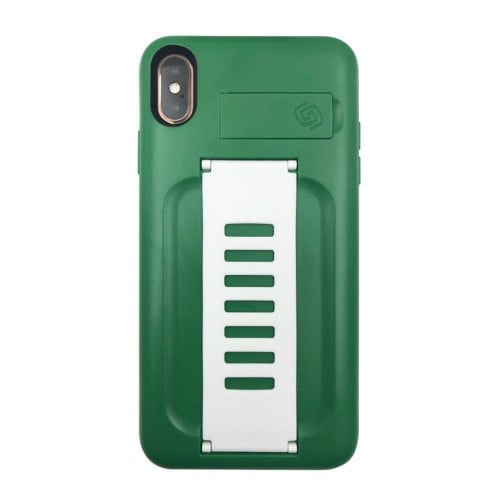 غطاء جريب تويو مع ستاند للايفون اكس او اكس اس - أخضر
