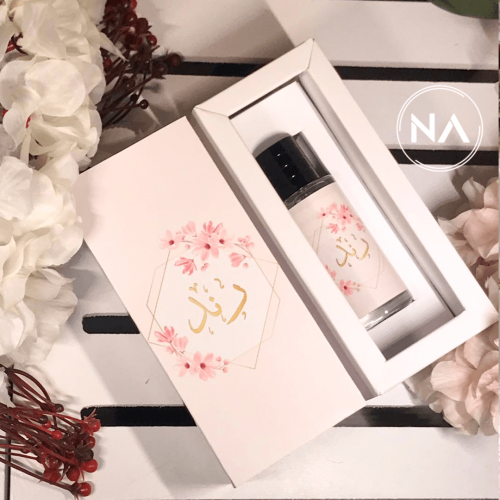 بوكس عطر ميني بثيم اوركيد وردي وذهبي