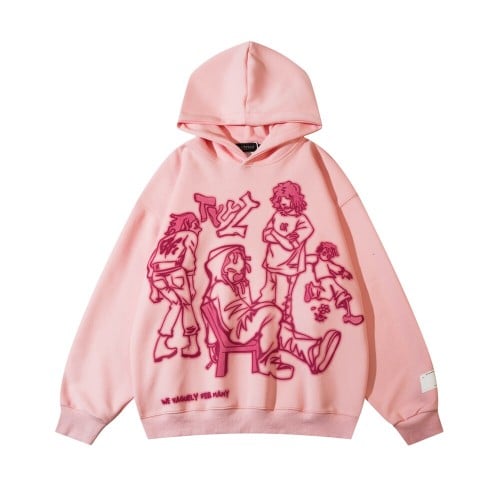 Cartoon Character Print Hoodie