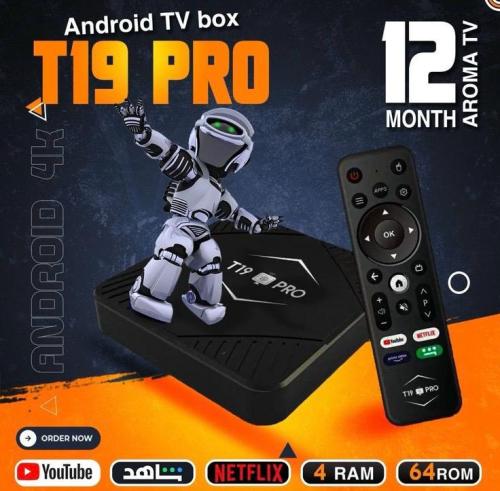 جهاز T19 PRO* ) : جهاز ذكي بنظام أندرويد 4K Androi...