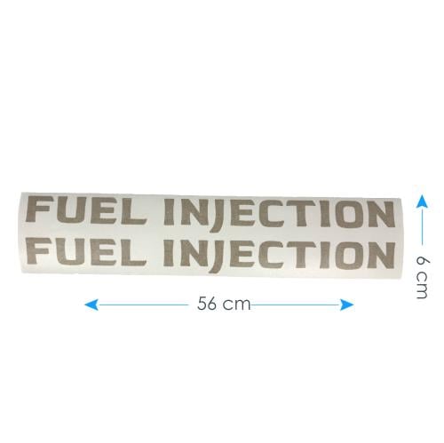 استيكر FUEL INJECTION 2x