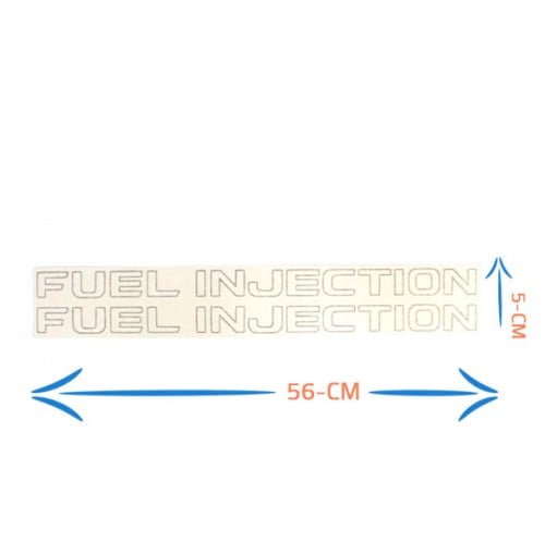 استيكر FUEL INJECTION 2x