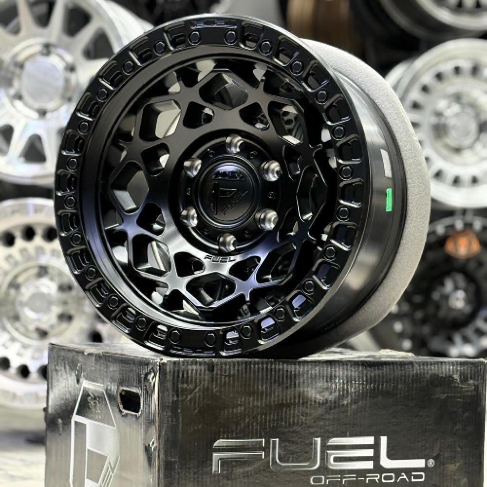 طقم 4 جنوط فيول FUEL اصليه مقاس 17 انش 6 مسمار