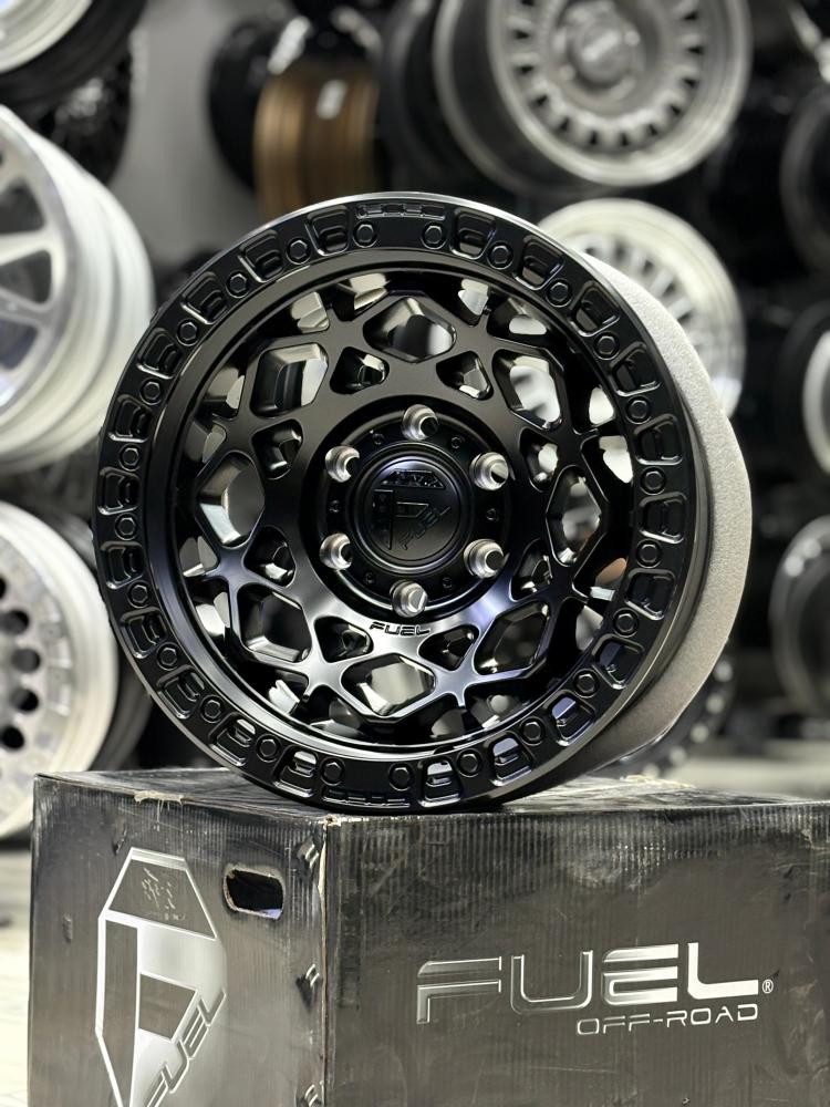 طقم 4 جنوط فيول FUEL اصليه مقاس 17 انش 6 مسمار