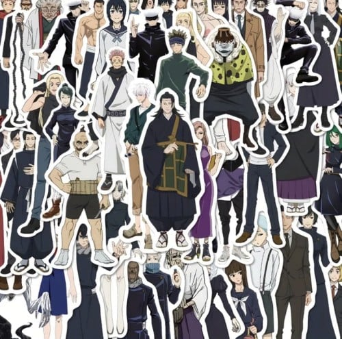 ملصقات من انمي جوجوتسو كايسن 80قطعة