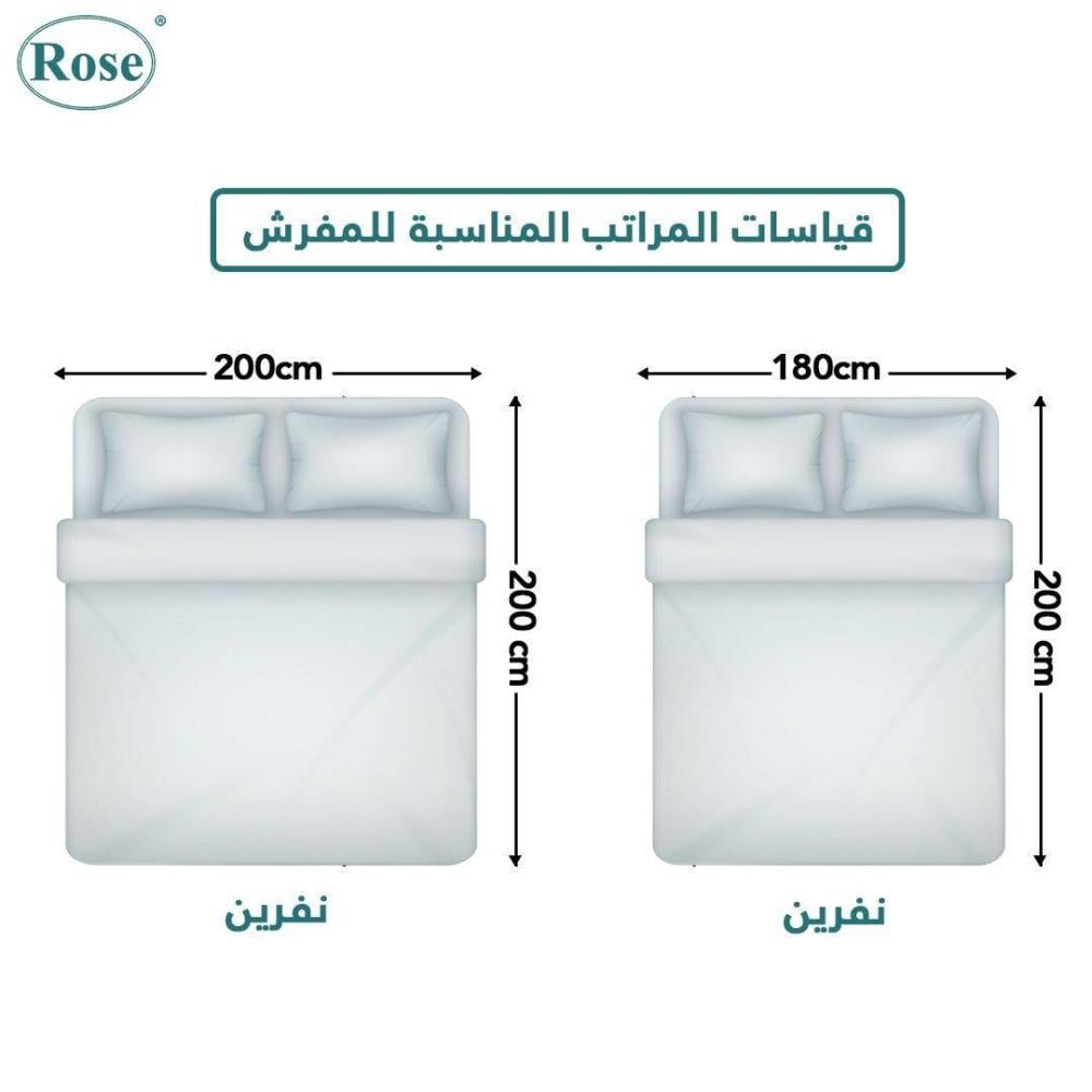 مفرش فندقي بحشوة متحركة نفرين 7 قطع - كمية محدودة