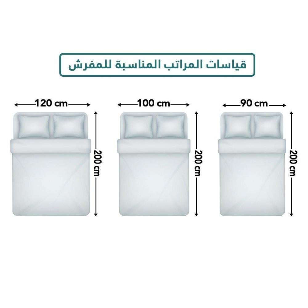 مفرش نفر ونص بحشوة متحركة روز فندقي مقلم - اسود