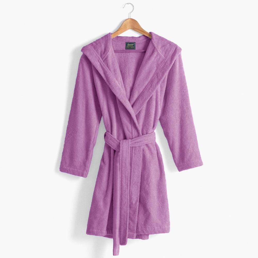 روب حمام ساندي هودي قطن 100% - ليلك