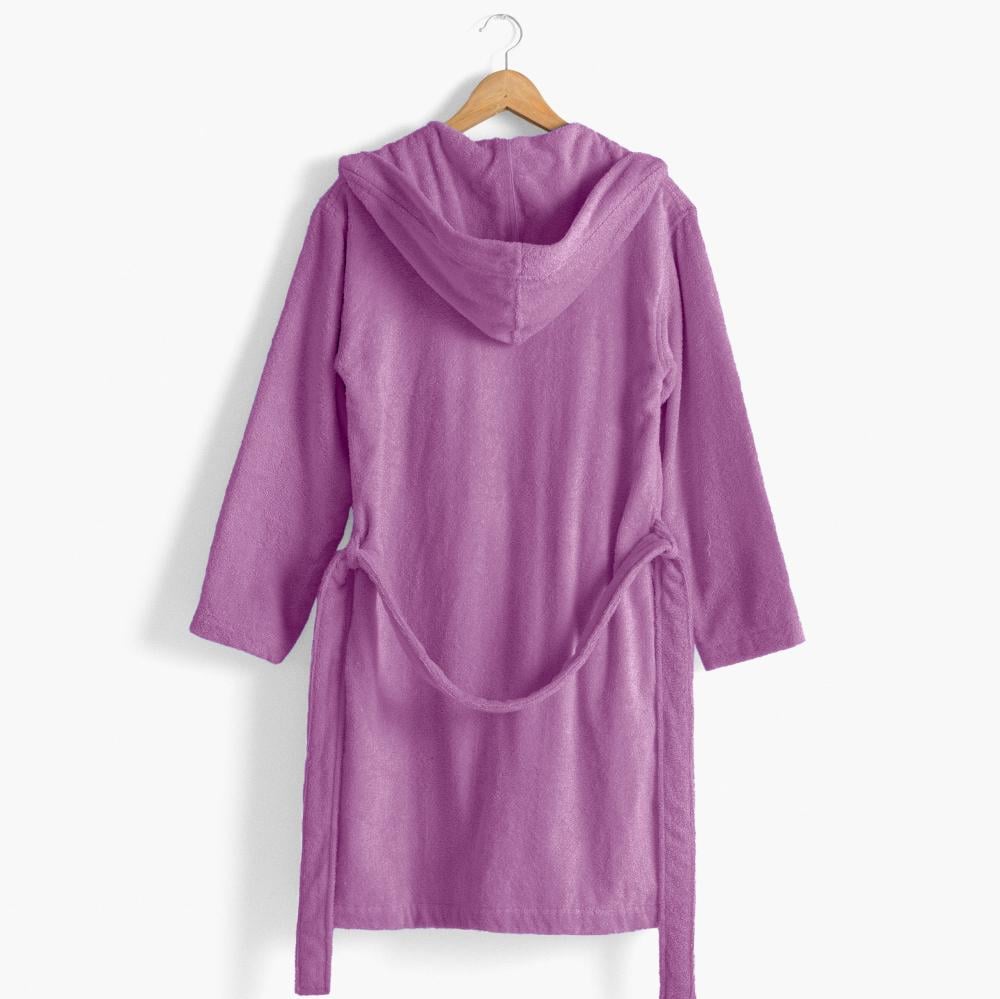 روب حمام ساندي هودي قطن 100% - ليلك