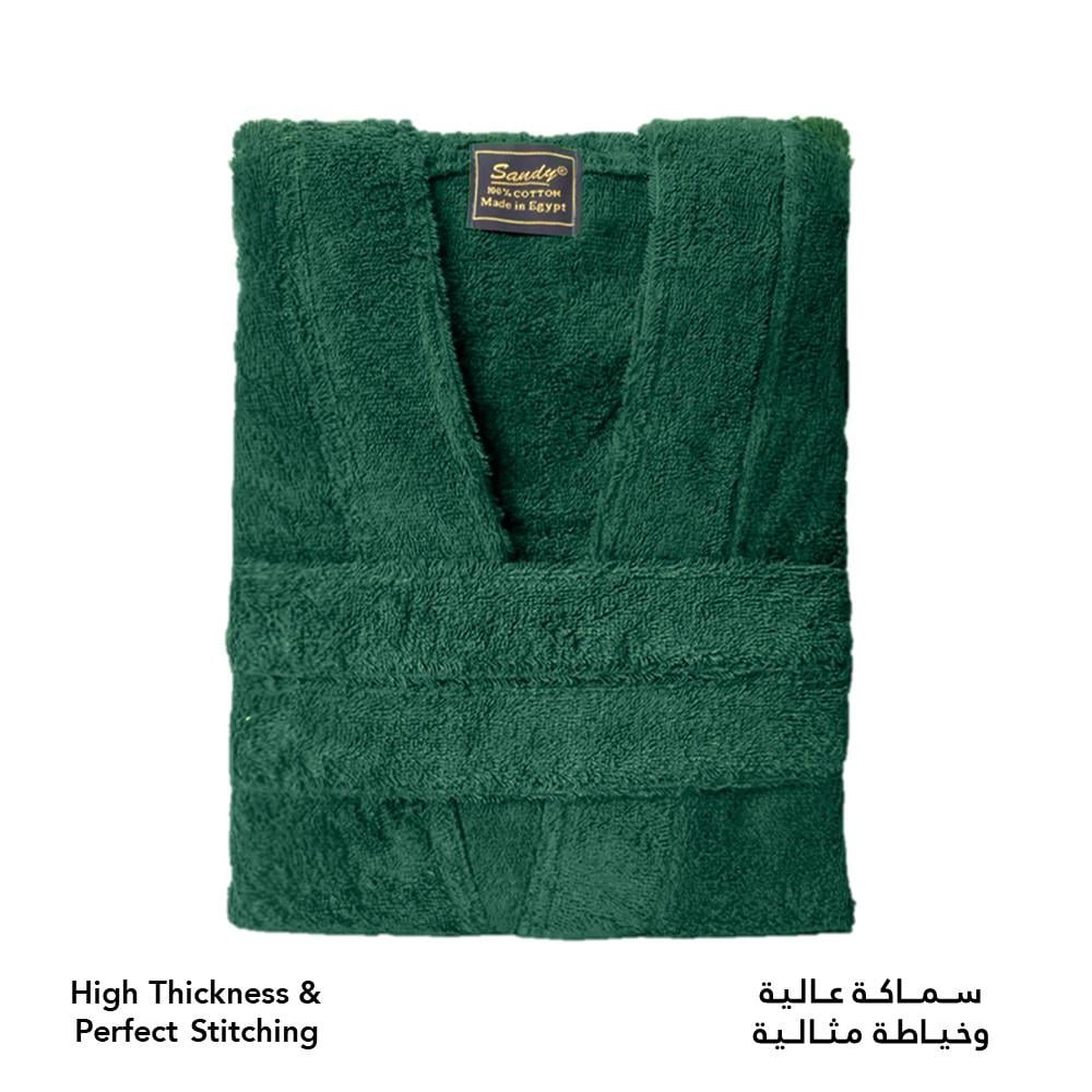 روب حمام ساندي هودي قطن 100% - أخضر