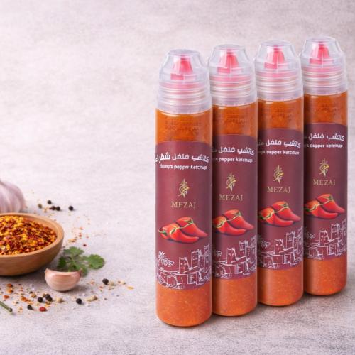 بكج 4 عبوات كاتشب فلفل شقراء