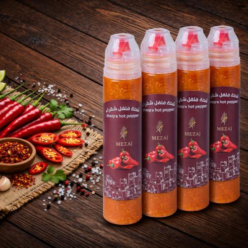 بكج 4 عبوات شطة فلفل شقراء