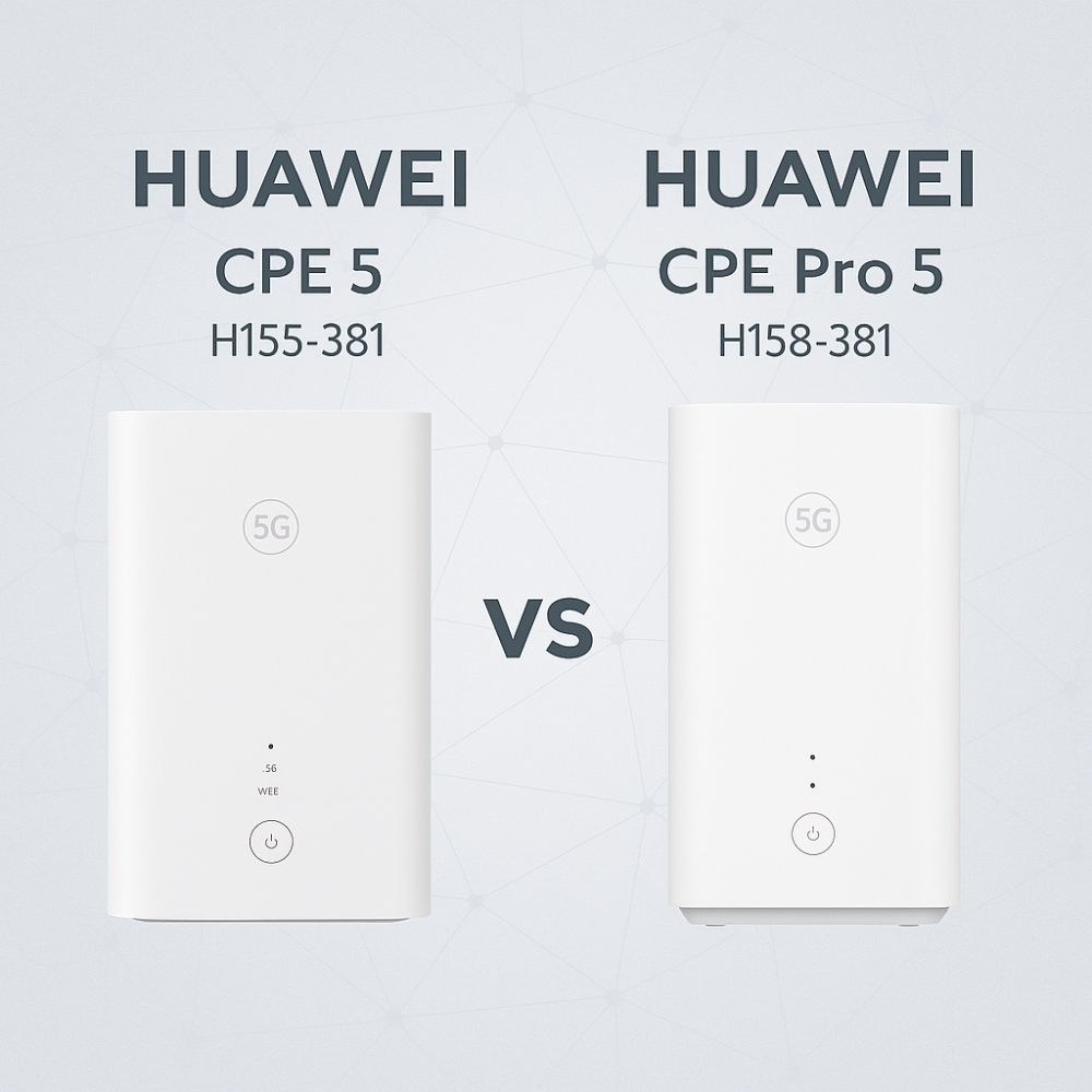 مقارنة بين راوتر هواوي CPE 5 H155-381 و CPE Pro 5 H158-381 - أيهم الأفضل؟