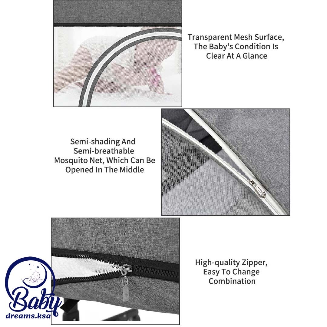 next to me سرير ومحبس اطفال